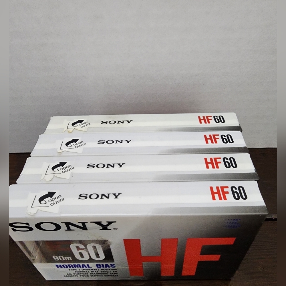 NEW Sony HF 60 Cassette Tapes- SET OF 4 - Picture 4 of 5